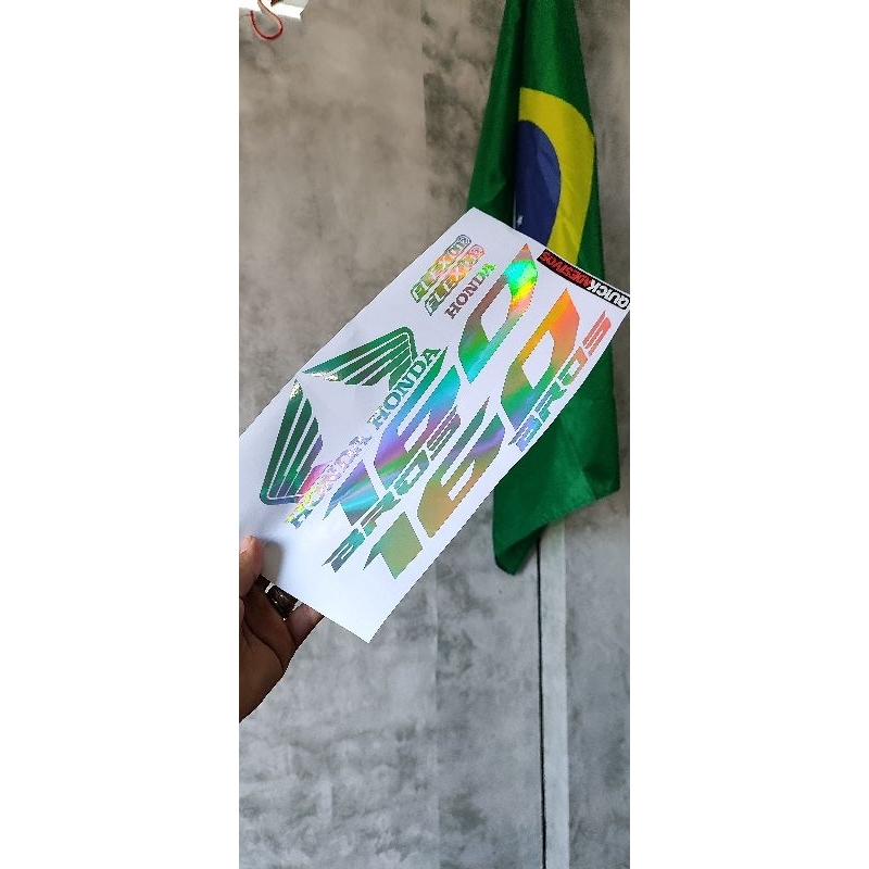 kit adesivos holográfico bros 2017 Shopee Brasil