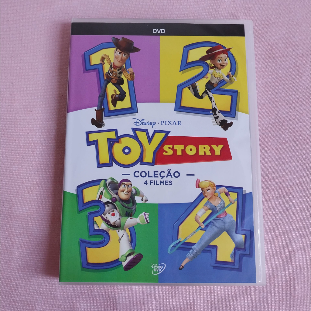 DVD Toy Story Coleção 4 Filmes Box 4 discos Original