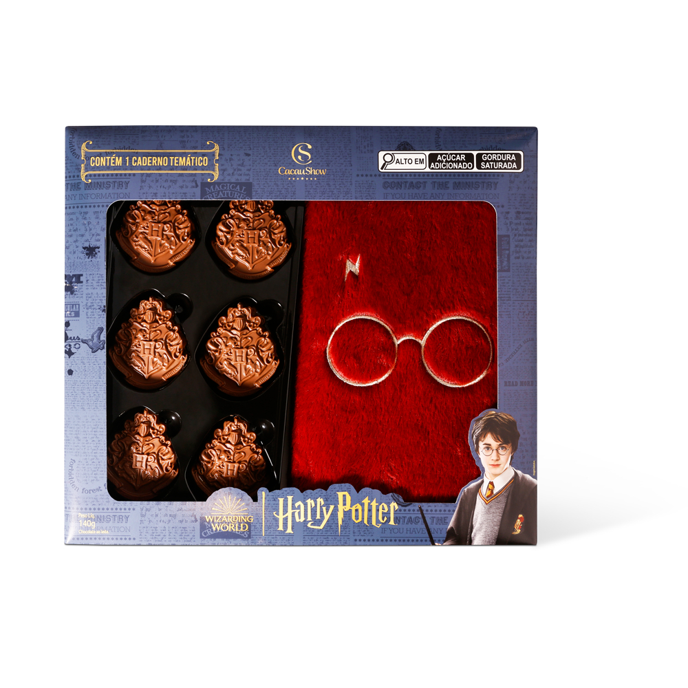 Caixa De Chocolate Harry Potter Caderno Vermelho G Cacau Show