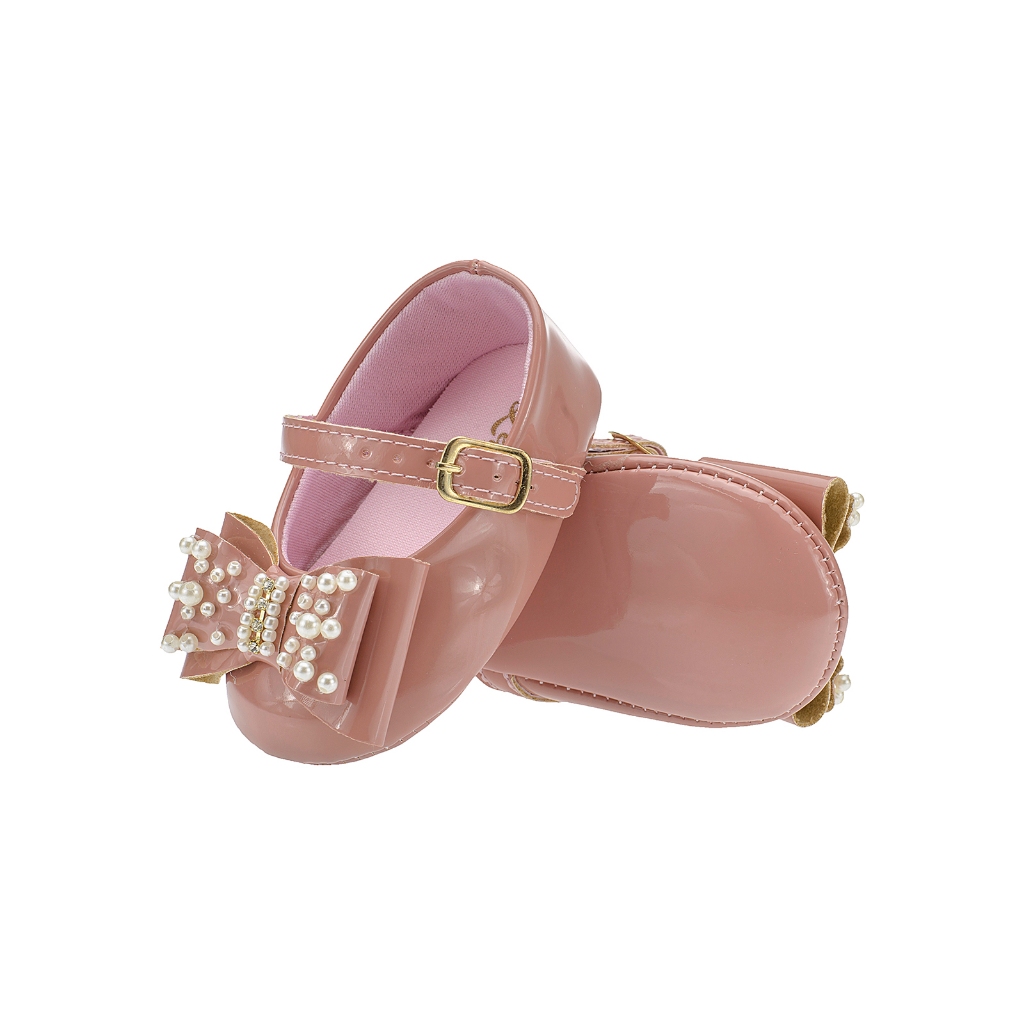 Sapatilha Boneca Menina Nude Sapatinho Batizado Shopee Brasil