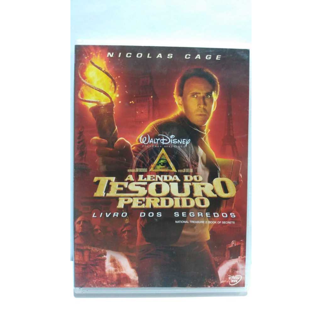 Dvd Do Filme A Lenda Do Tesouro Perdido Nicolas Cage Aventura Shopee