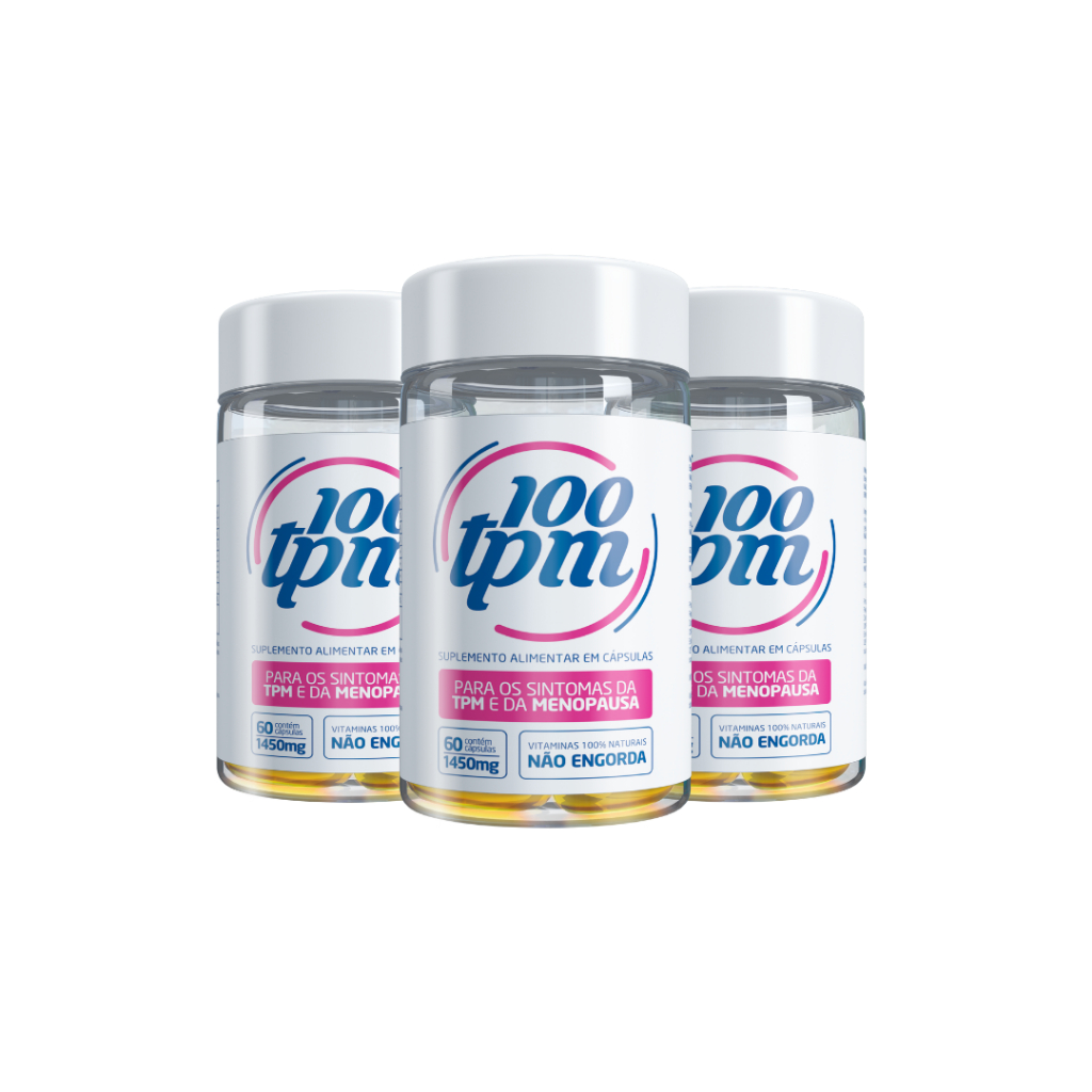 Tratamento 3 Meses Natural Dos Sintomas Da TPM E Menopausa 100TPM