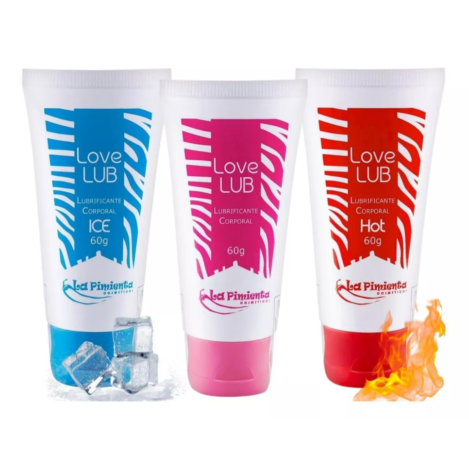 Love Lub Lubrificante Anal La Pimenta Gel Sex Shop Neutro Hot E Ice