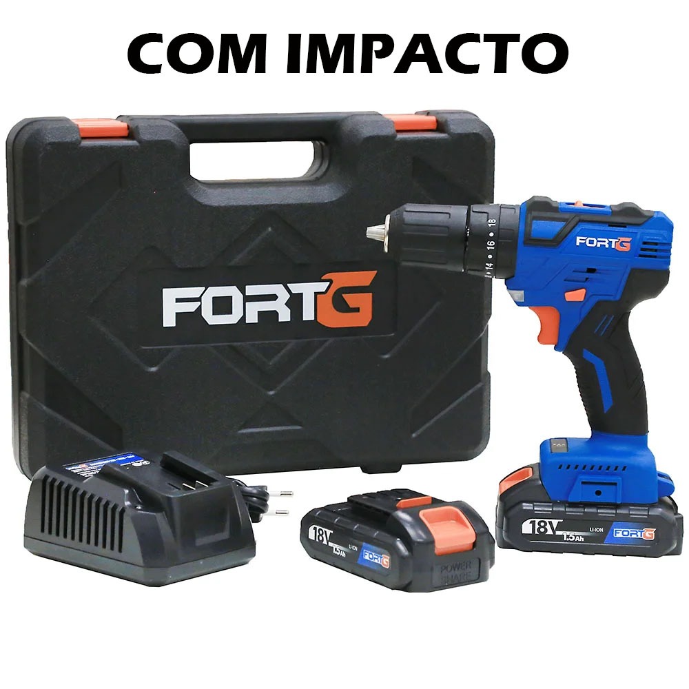 Parafusadeira Brushless V Carregador E Baterias Fortgpro Fg X