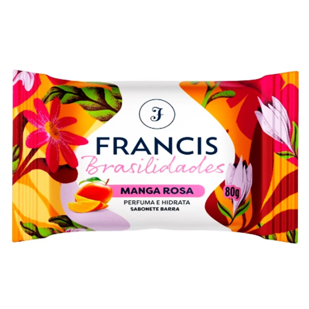 SABONETE EM BARRA FRANCIS BRASILIDADES MANGA ROSA 80g Shopee Brasil