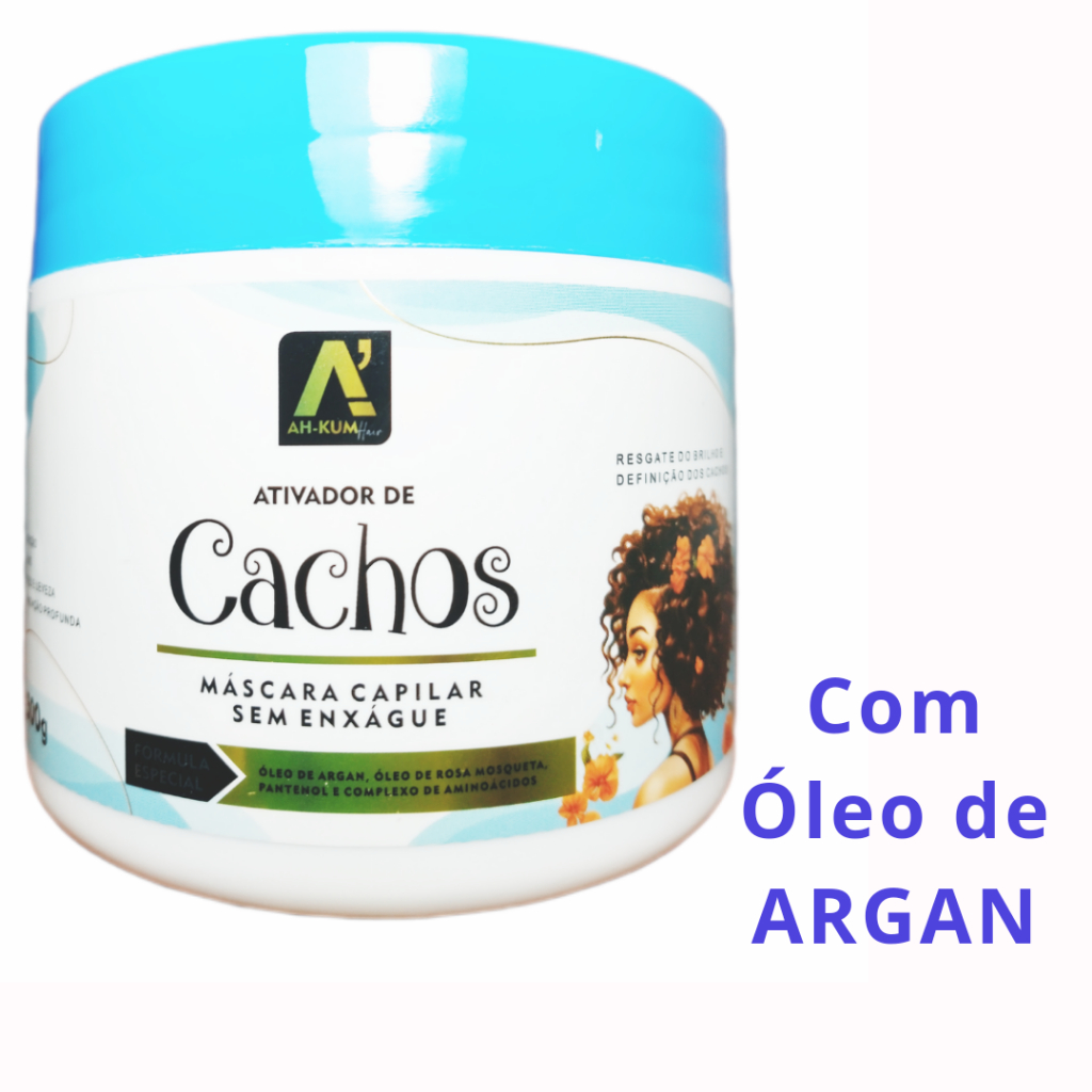 Ativador de Cachos Óleo de ARGAN sem química sem enxágue Shopee