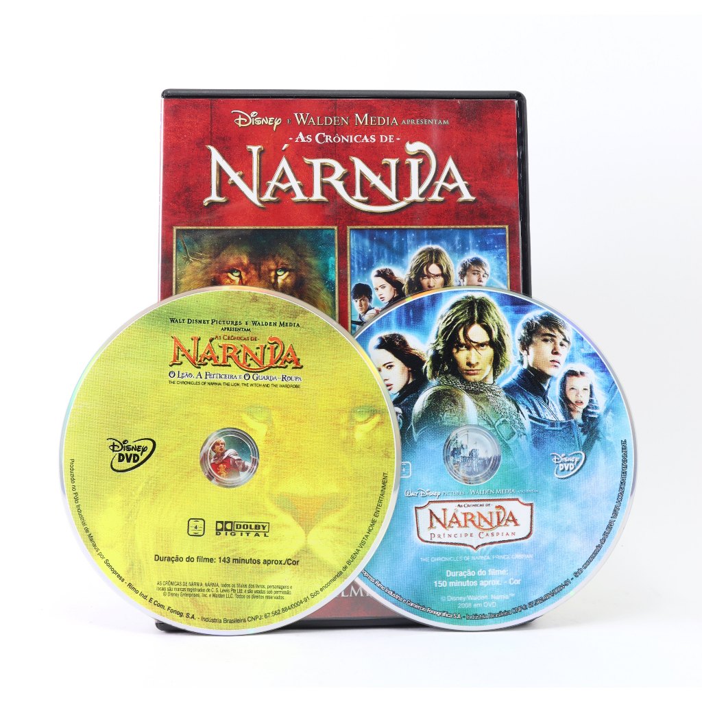 Dvd Duplo Filmes As Cr Nicas De N Rnia O Le O A Feiticeira E O Guarda