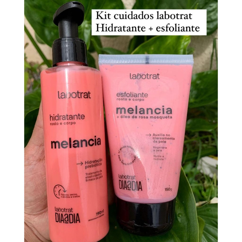 Kit Esfoliante Hidratante Labotrat Melancia Corpo E Rosto Shopee