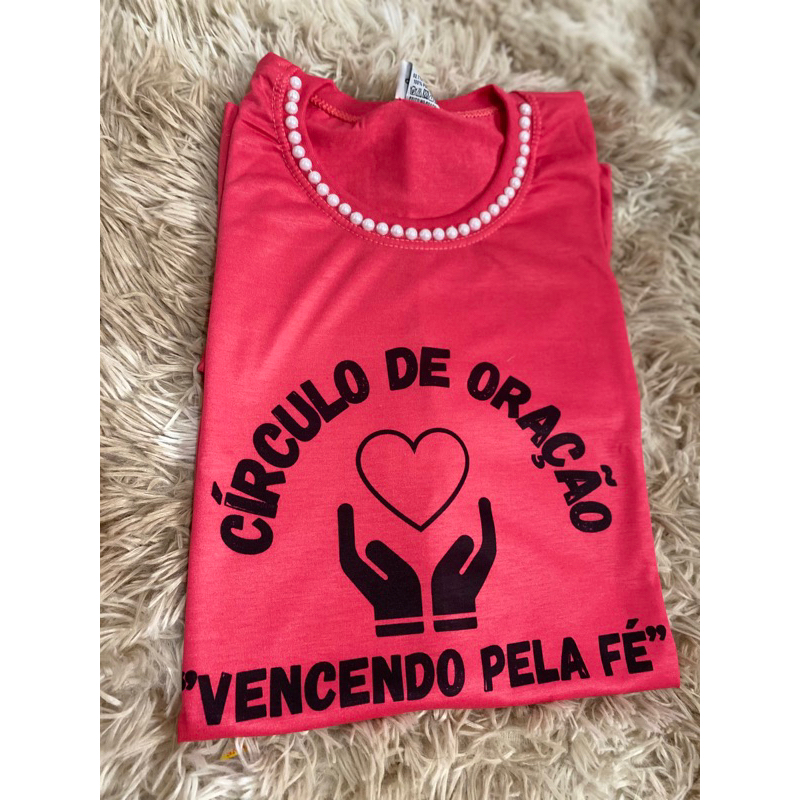 Camiseta Personalizada Círculo de Oração Frases evangélicas congresso