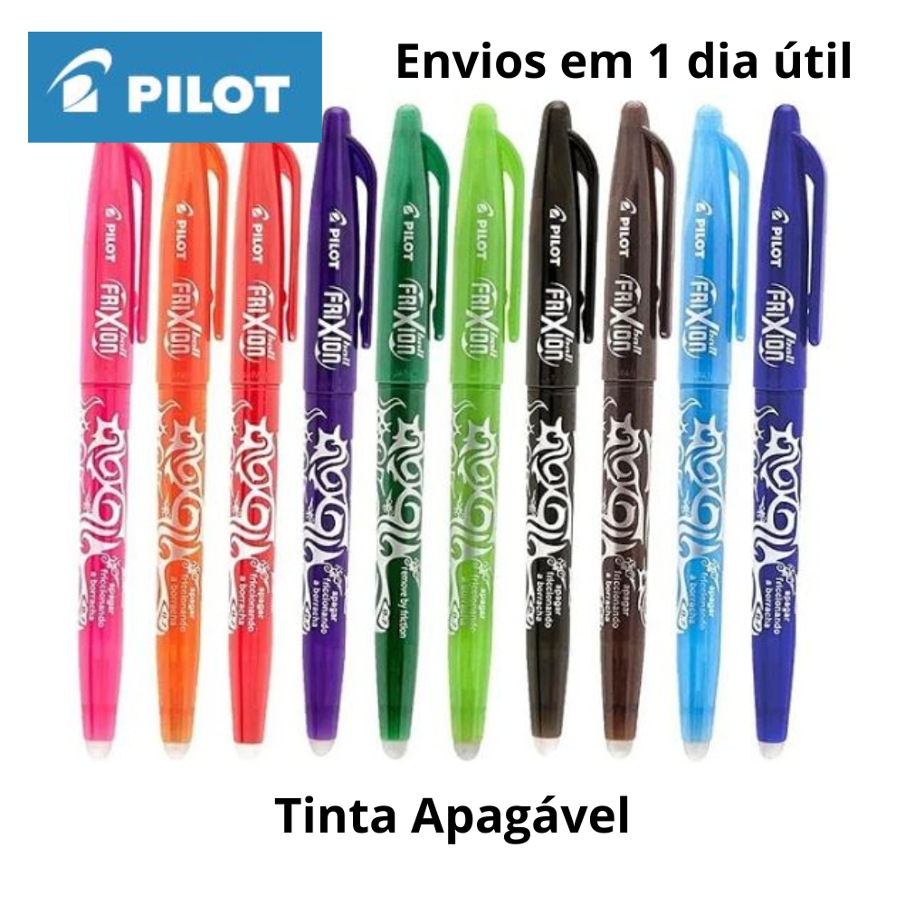 Caneta Esferogr Fica Frixion Apag Vel Escreve E Apaga Mm Pilot