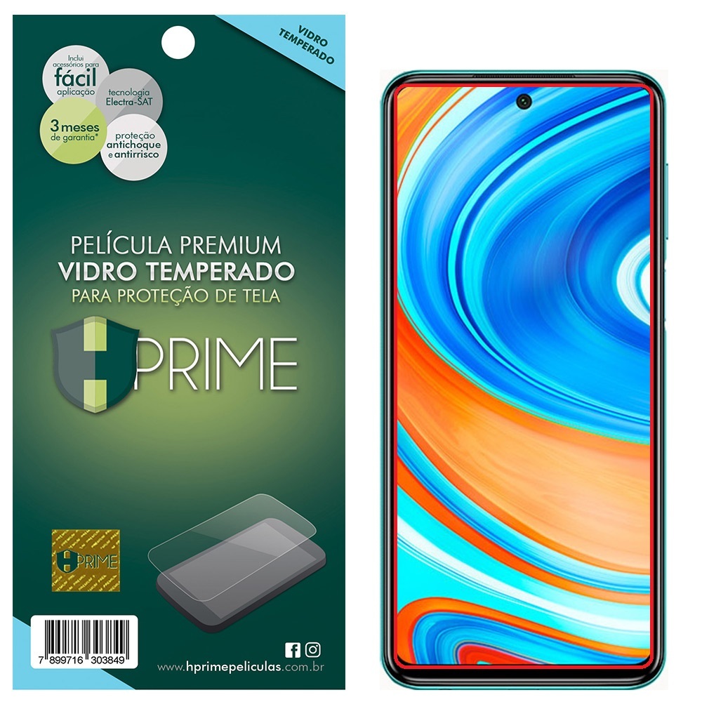 Pel Cula Hprime Vidro Temperado Xiaomi Redmi Note Pro S Shopee