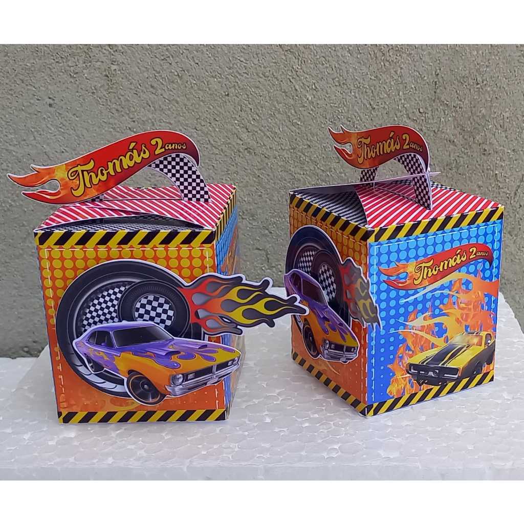Caixa Cubo Al A Hot Wheels Personalizada Caixinha Lembrancinha Para Festa Shopee Brasil