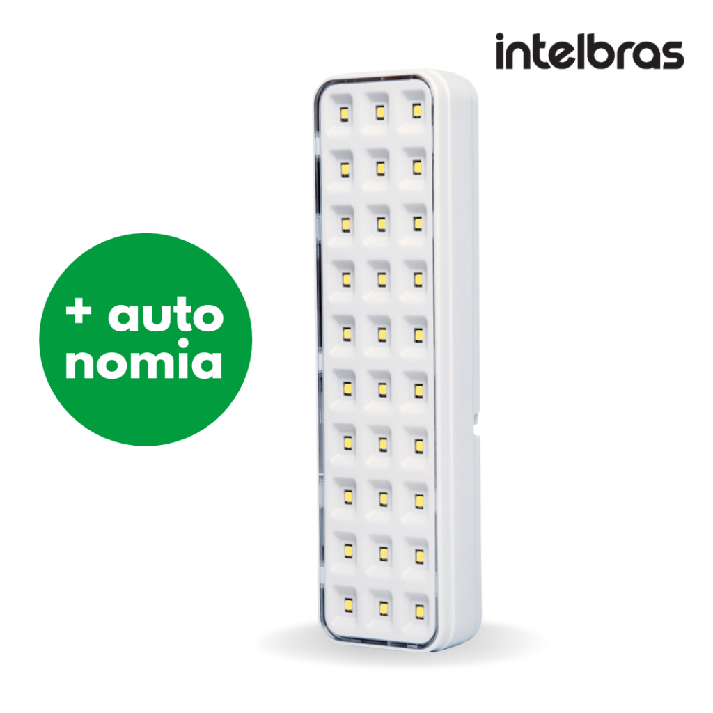 Luz De Emerg Ncia Lumin Ria Lde L Led W Mais Autonomia Bivolt Slim