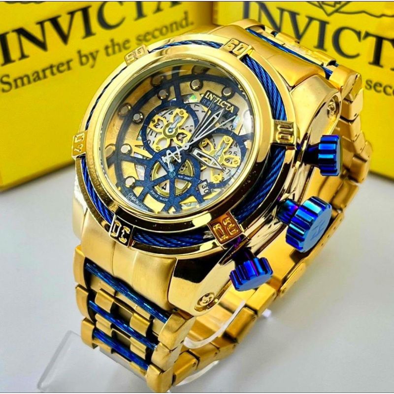 Rel Gio Masculino Invicta Bolt Zeus Skeleton Shopee Brasil