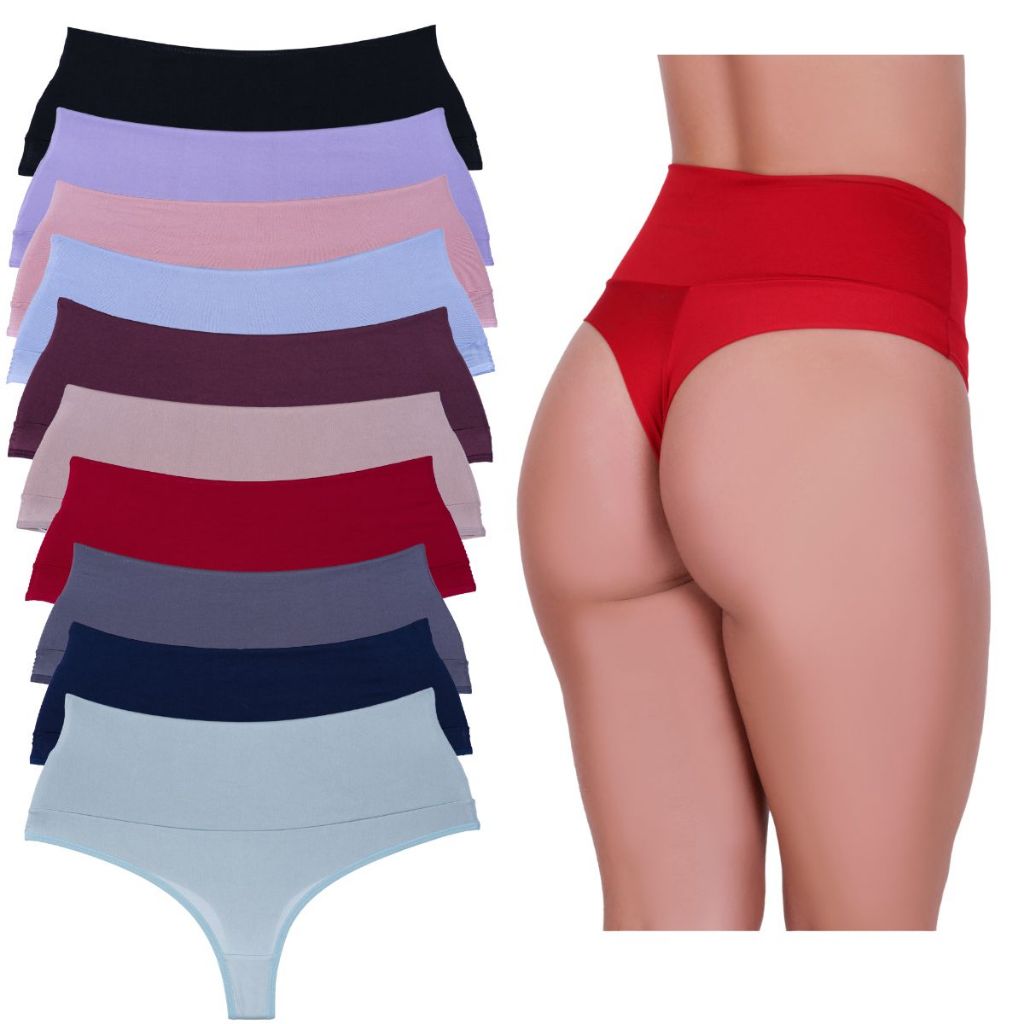 Calcinhas Modeladora C S Alto Duplo Fio Duplo Kit Lingerie Shopee