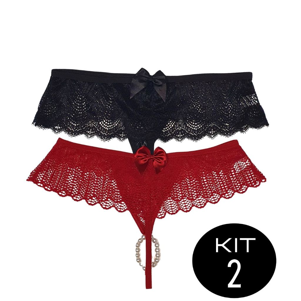 Kit Calcinha Fio P Rolas Tailandesa Sensual Renda Lingerie Shopee