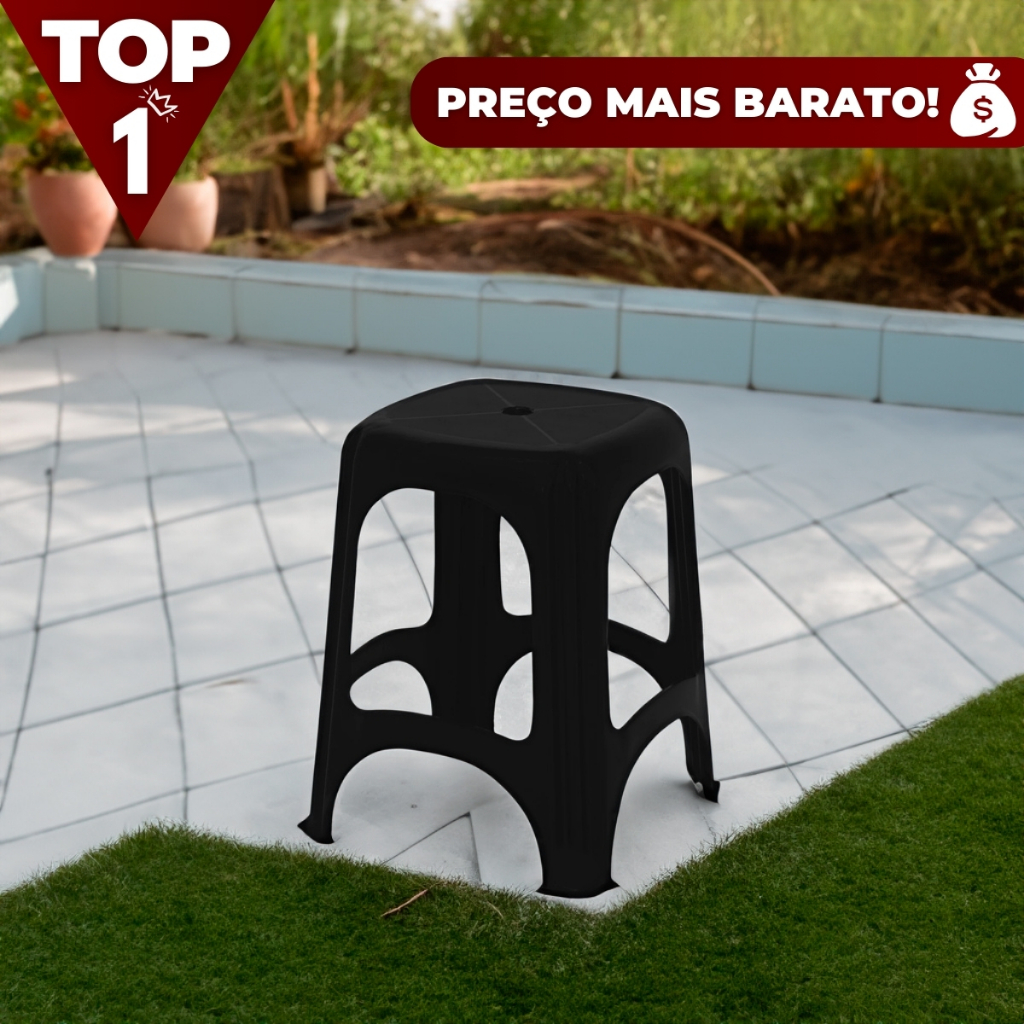 Kit Banco Plastico Banqueta Tramontina Resistente Kg Shopee Brasil