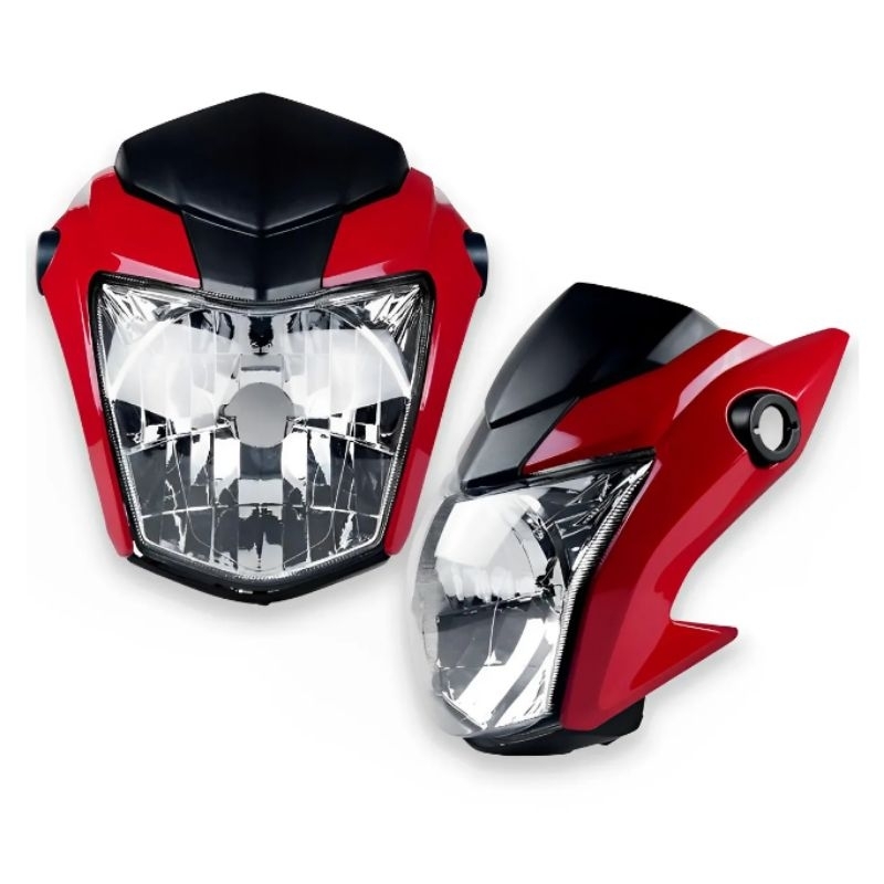 Frente Farol Completa Cg Titan 2016 até 2021 Vermelho Perolizado