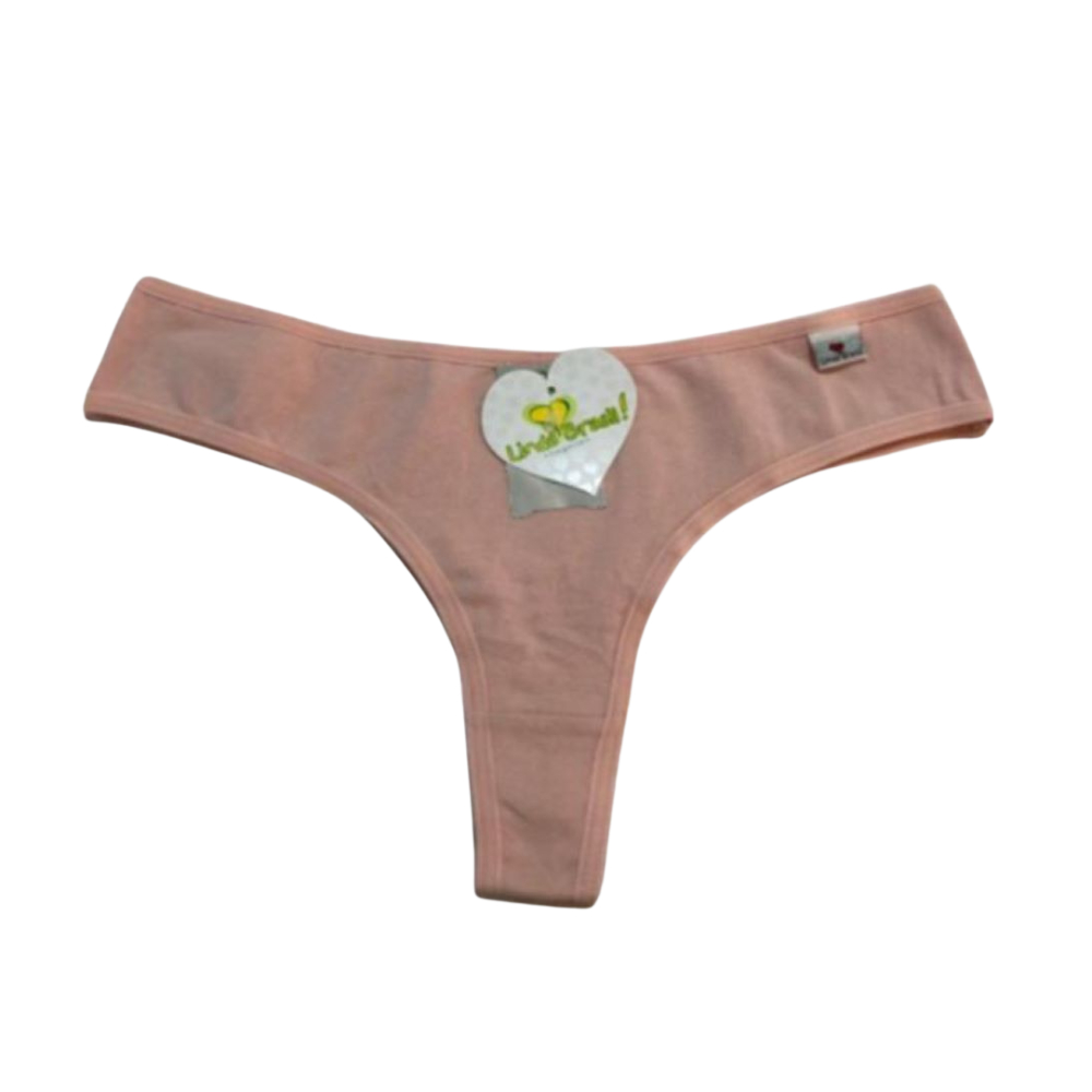 Kit 6 Calcinha Fio Dental Lingerie Tanga Asa Sexy Sensual Lisa Algodão