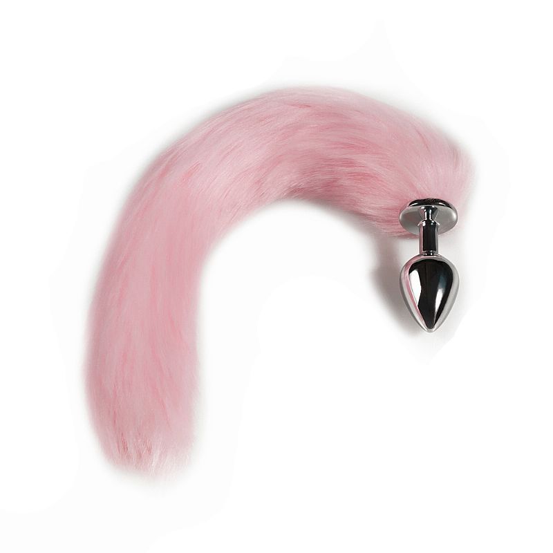 Plug Anal Iniciante Em Inox Rabo Rosa Shopee Brasil