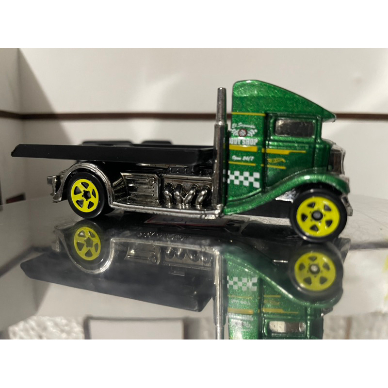 Hot Wheels Loose Caminhão Guincho Fast Bed Hauler Verde Shopee Brasil