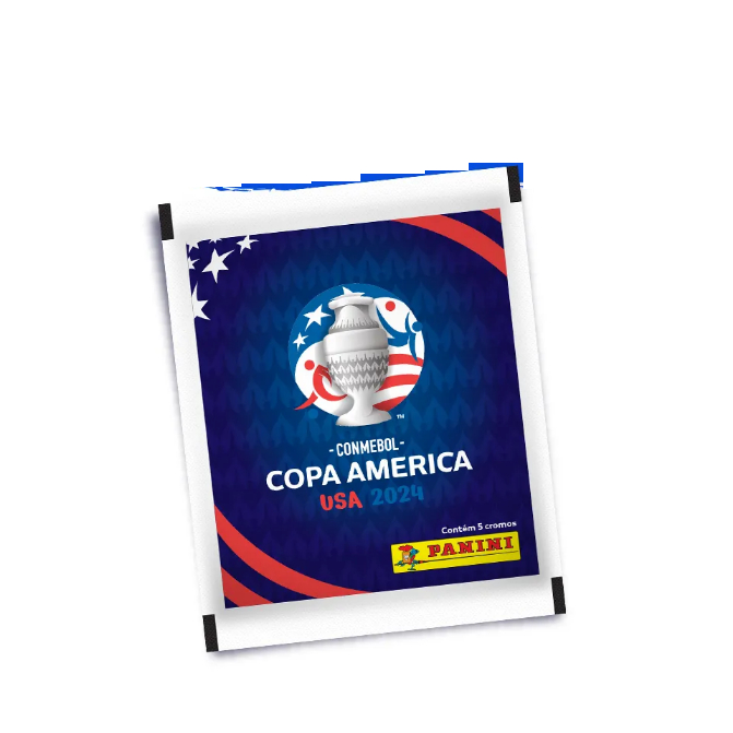 200 Figurinhas Conmebol Copa América Usa 2024 Panini 40 Envelopes