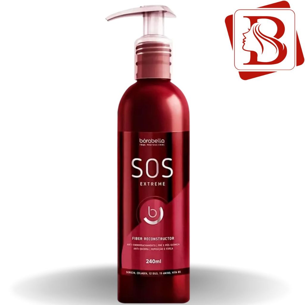 Borabella SOS Extreme Reconstrutor Anti Emborrachamento 240ml Shopee