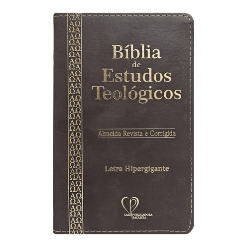 B Blia Sagrada De Estudos Teol Gicos Capa Luxo Marrom Shopee Brasil