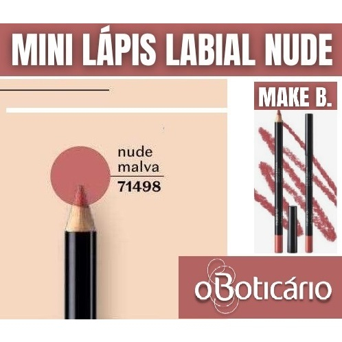 Lápis Labial Nude Malva Make B 600mg O Boticário Shopee Brasil