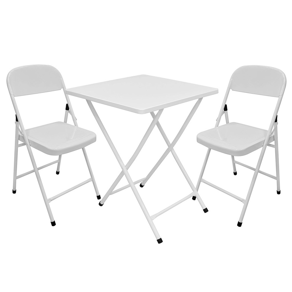 Conjunto Mesa C Cadeiras Dobr Veis Bar Restaurante A O Shopee Brasil