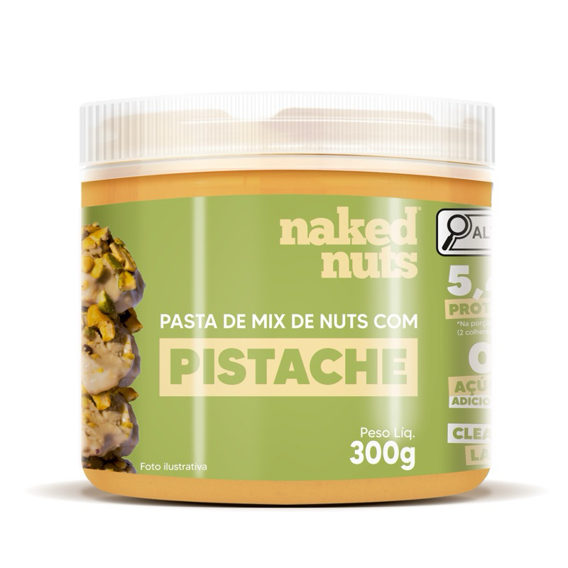Pasta Amendoim Castanha Mix Nuts 150g 300g Naked Nuts Todos Os