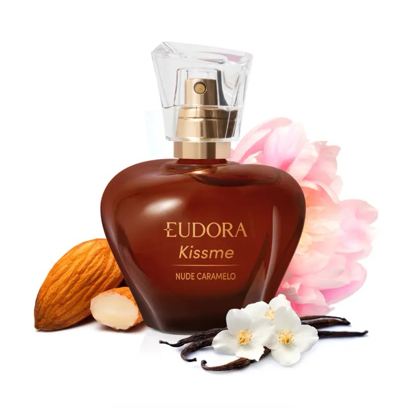 Colônia Desodorante Kiss Me Nude Caramelo 50ml perfume Shopee Brasil