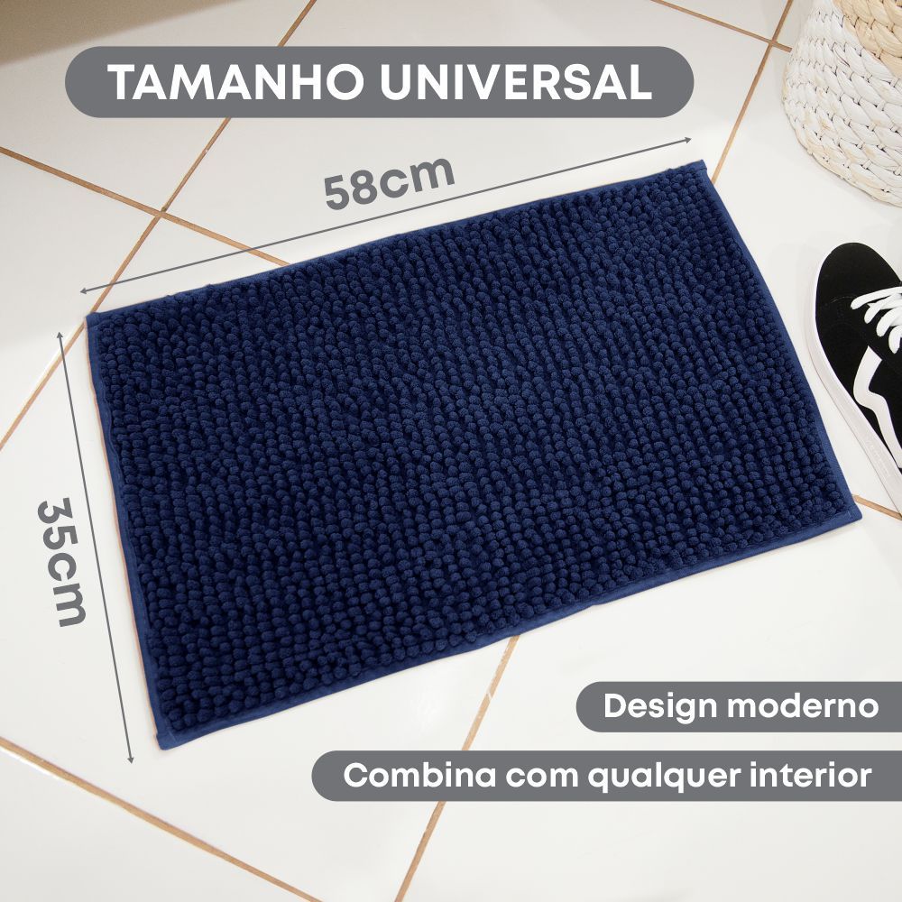 Tapete Para Banheiro Antiderrapante Absorve Agua Box Moderno Decoracao