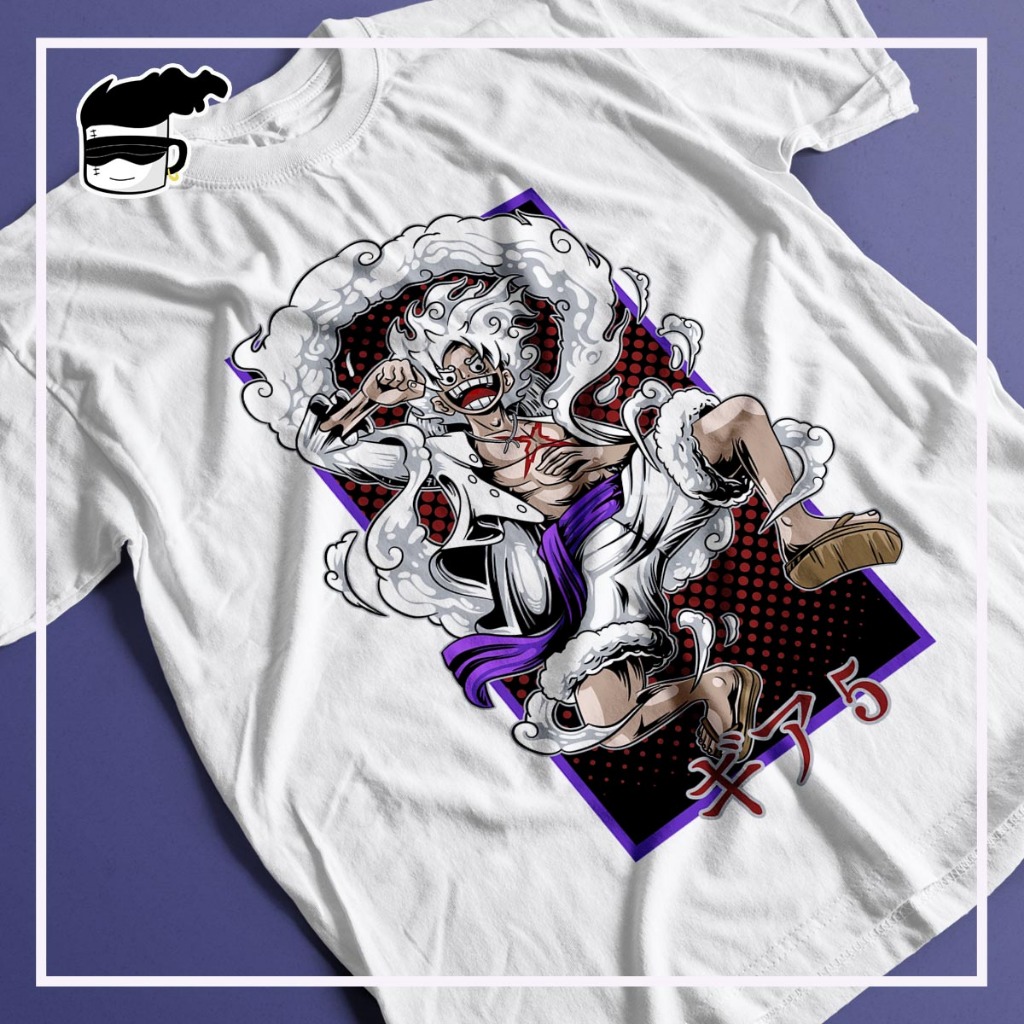 Camiseta One Piece Luffy Gear 5 Unissex Camisa Anime Arco Wano Shopee