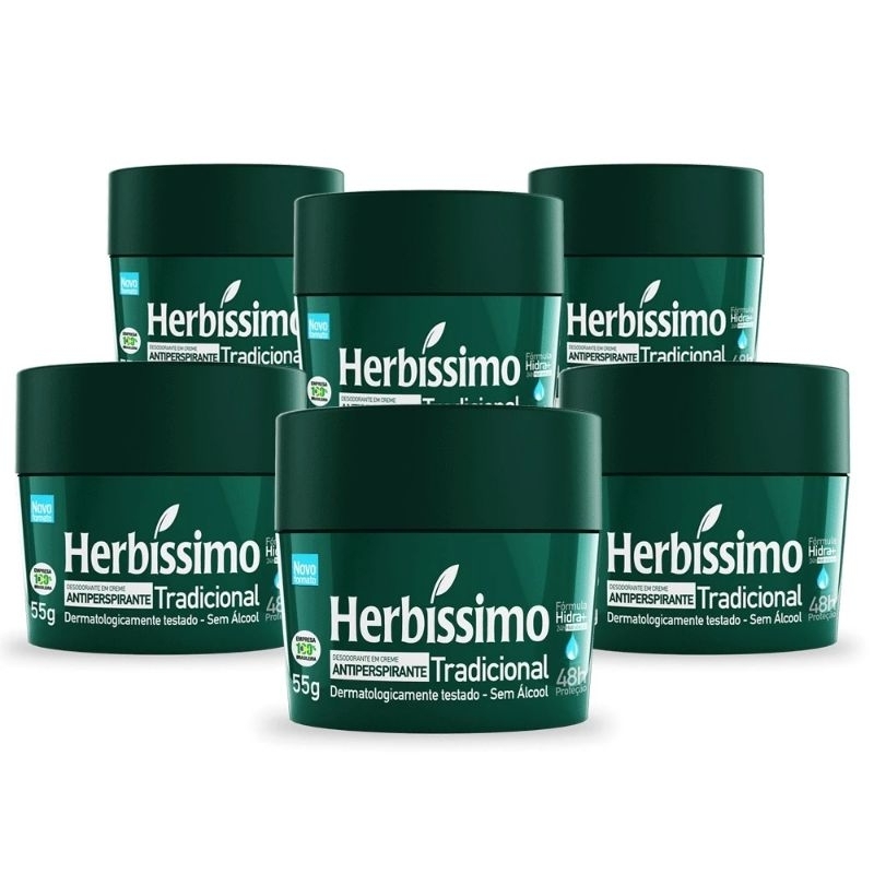 Desodorante Herbissimo Antitranspirante Em Creme 55g Shopee Brasil