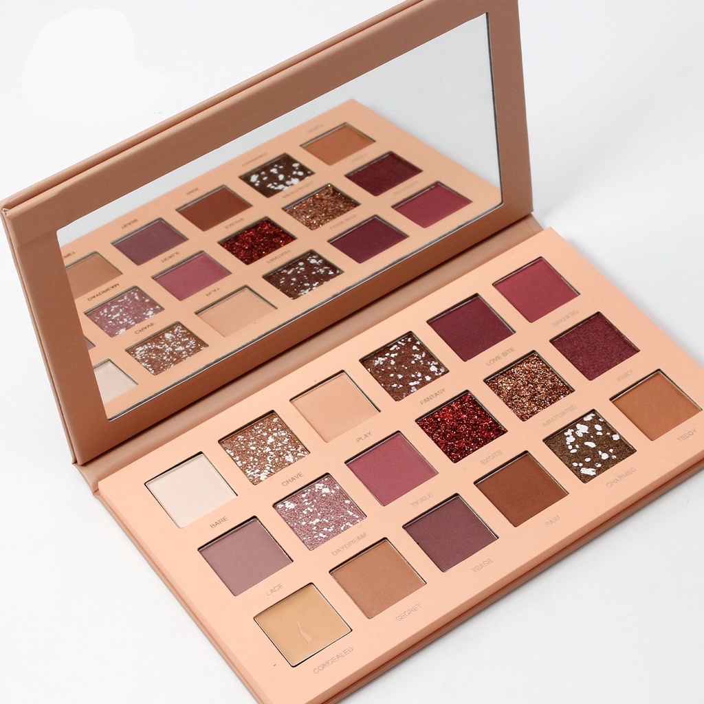 Paleta de sombras Febella New Nude Cores Nude de alta pigmentação