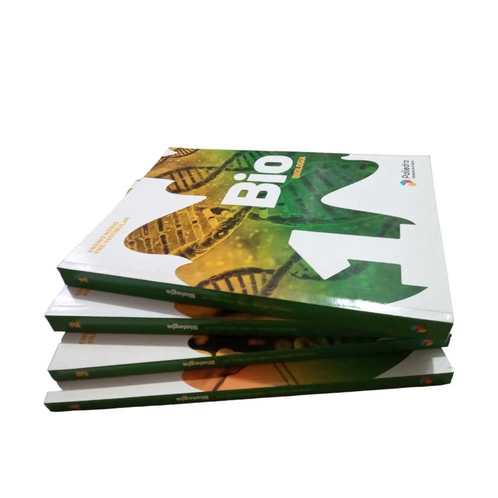 Kit Poliedro Biologia Livros Volume E Shopee