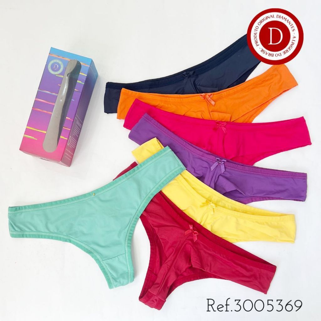 Kit Calcinhas Fio Diamantes Lingerie Shopee Brasil