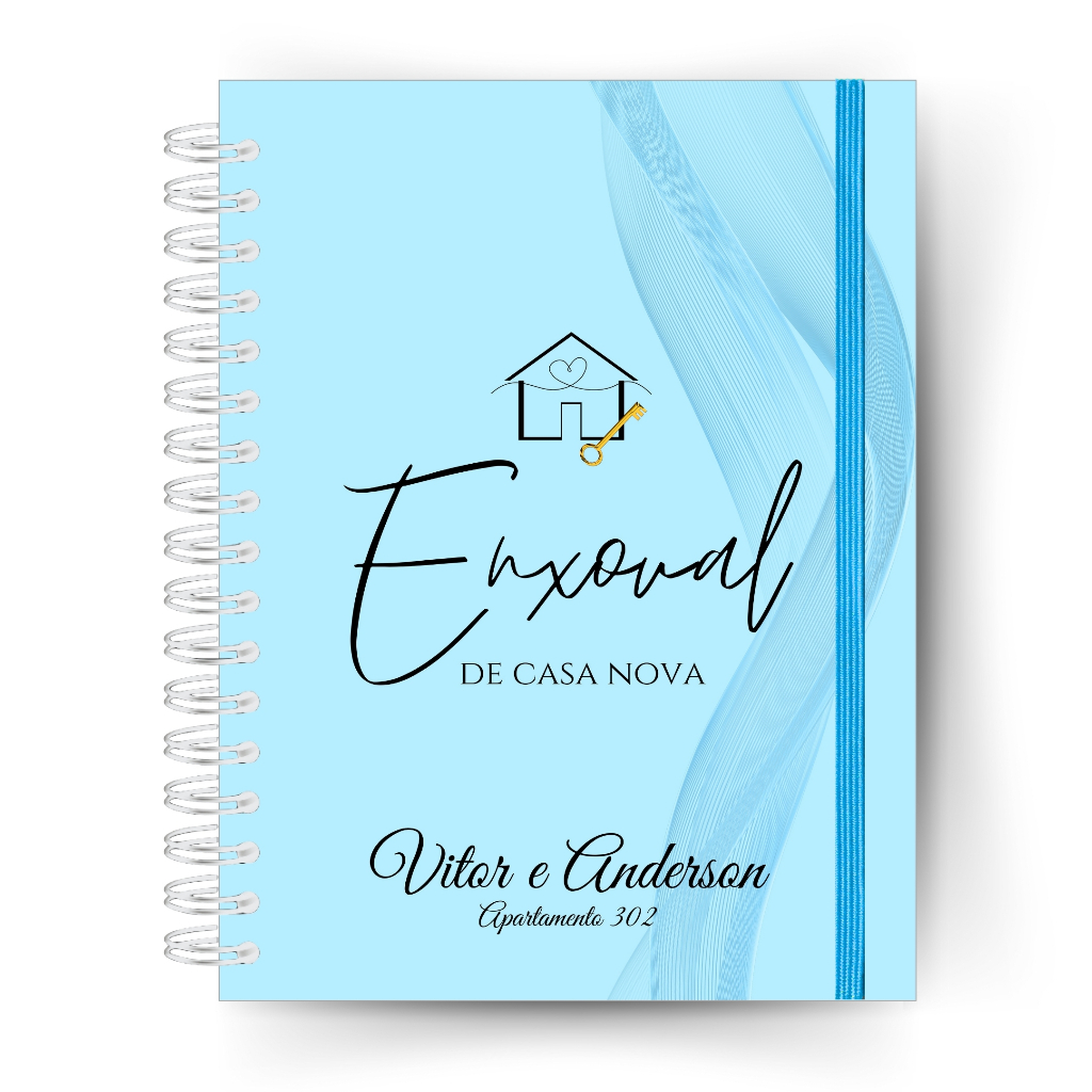 Planner Enxoval De Casa Nova Masculino Personalizado Completo