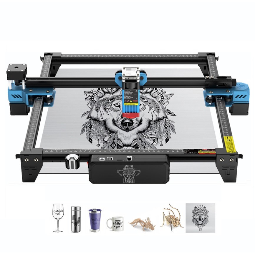 Maquina Gravadora Impressora Laser Corte Cnc Wi Fi 40w 30x30cm TTS 55