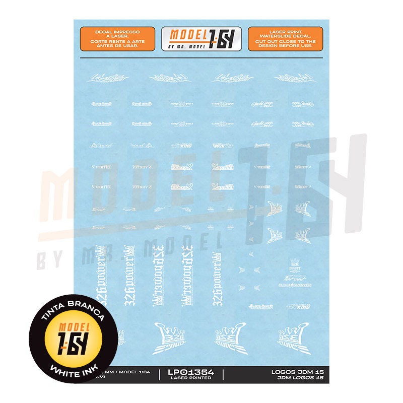 Decalque Logos JDM Model LP Diecast Hot Wheels Customização Shopee Brasil