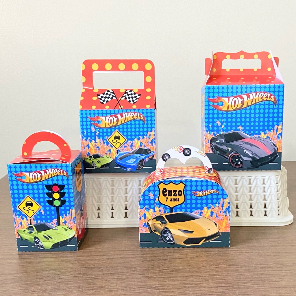 Kit Festa Hot Wheels Personalizados Lembrancinhas Festa Infantil