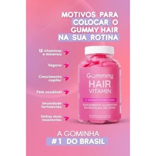 Gummy Hair By Salci Gomas P Dias Nova Embalagem Cabelo Pele