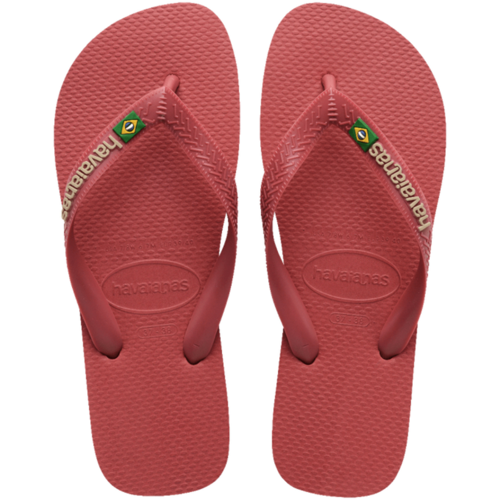 Chinelo Havaianas Logo Brasil Bandeira Top Preto Cinza Branco Pau