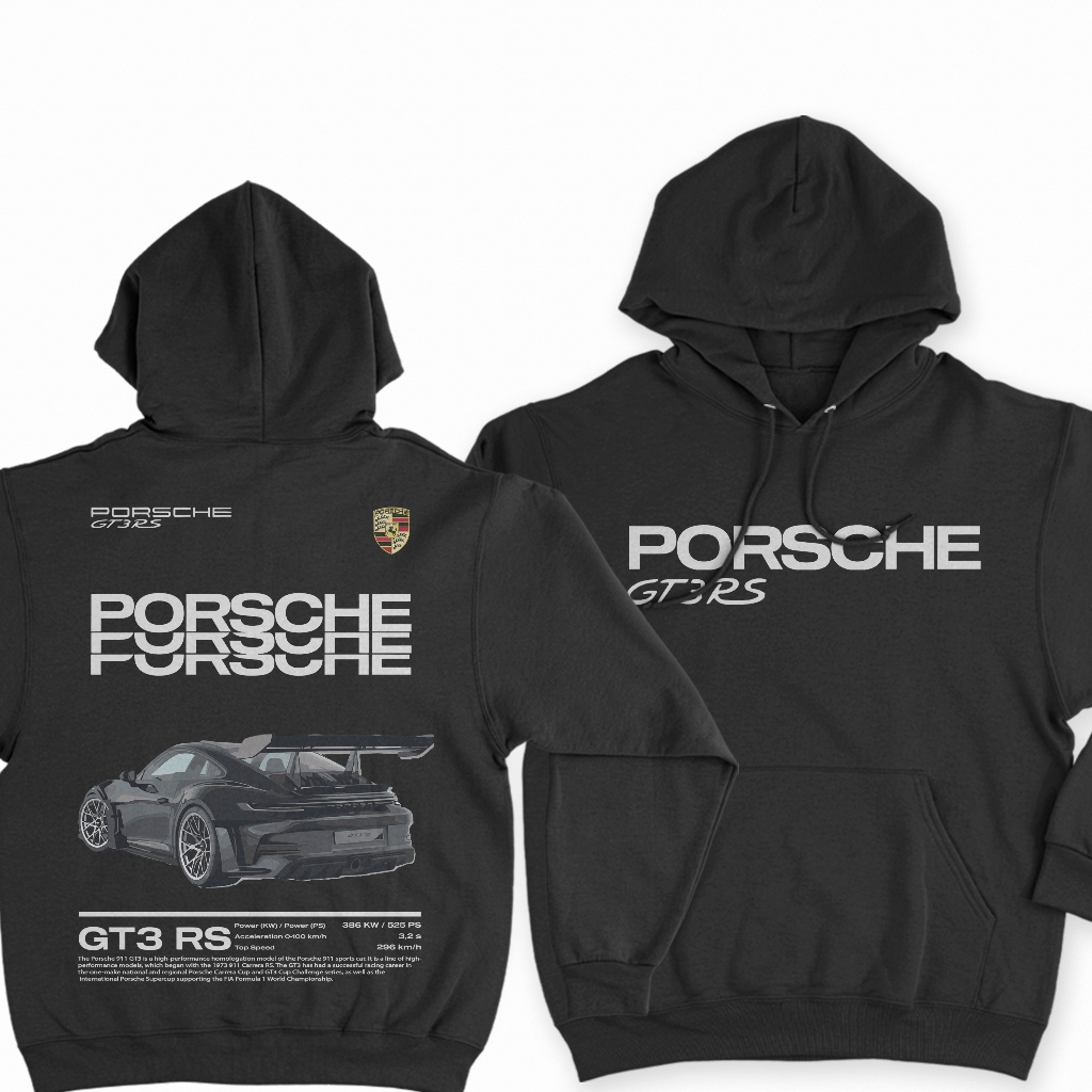 Blusa De Frio Carro Porsche GT3 RS Casaco De Moletom Capuz Ou Sem