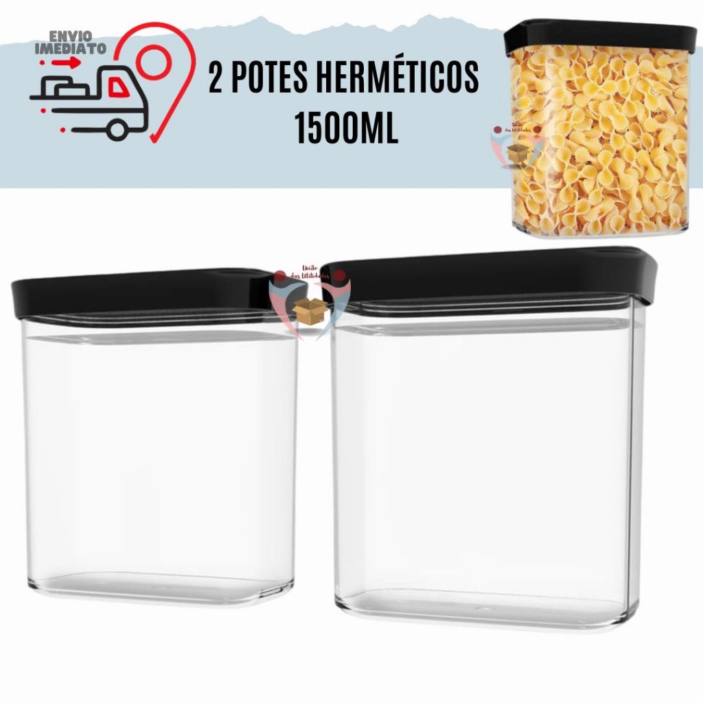 Kit Pe As Potes Herm Ticos Ml Anti Impacto Medias Porcoes Porta