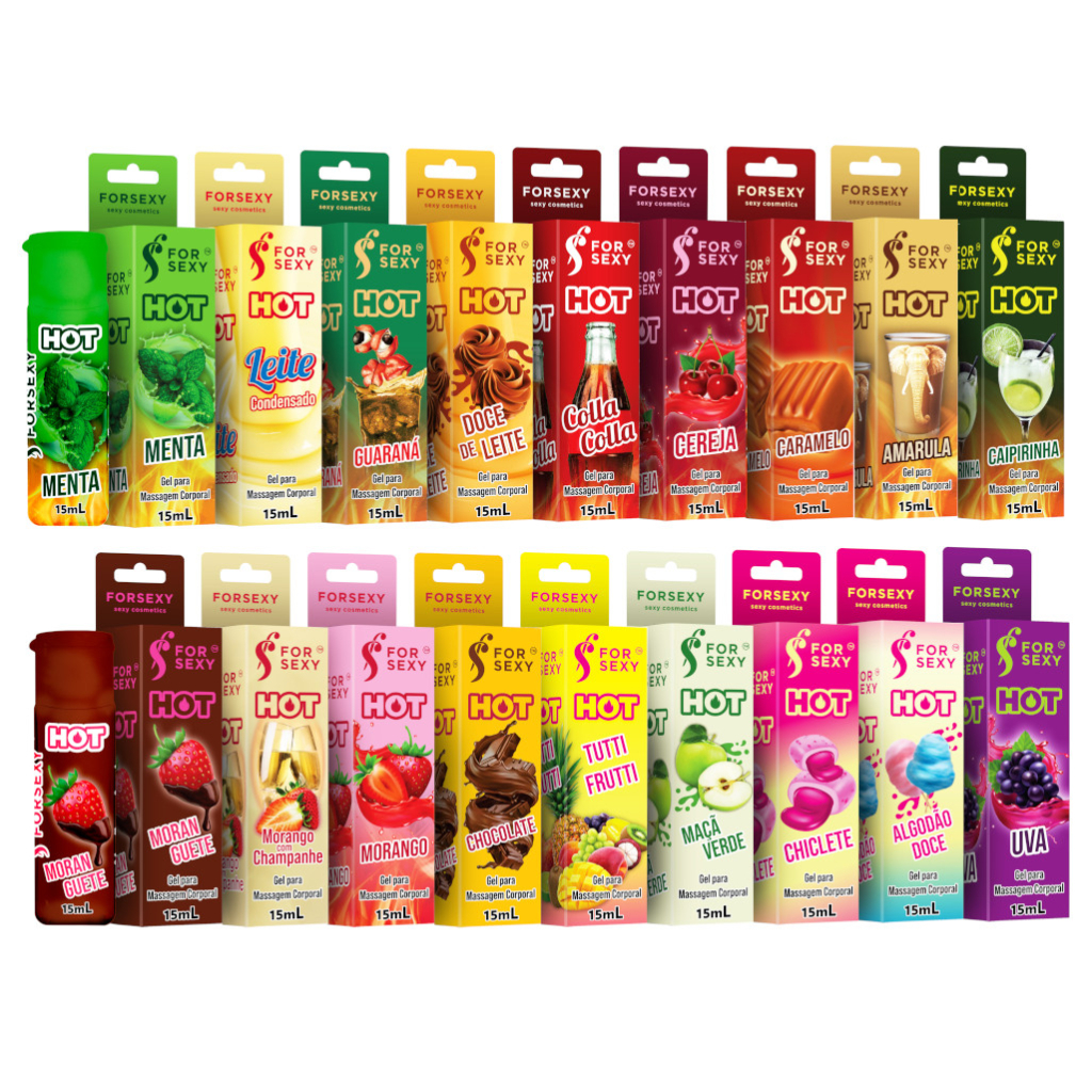 Gel Comestível ml For Sexy Ice ou Hot Sex Shop Gel Massagem