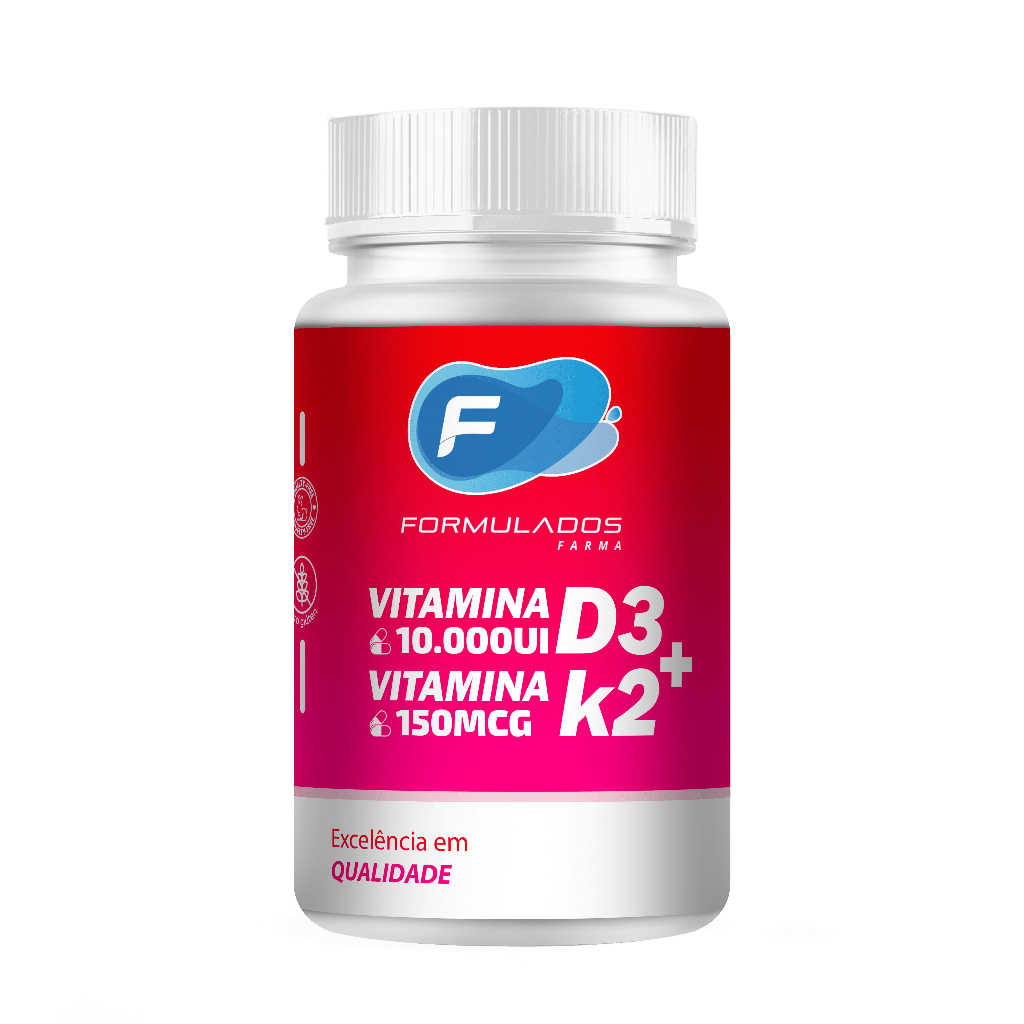 Vitamina K2 150mcg Vitamina D3 10 000ui 60 Cápsulas Shopee Brasil