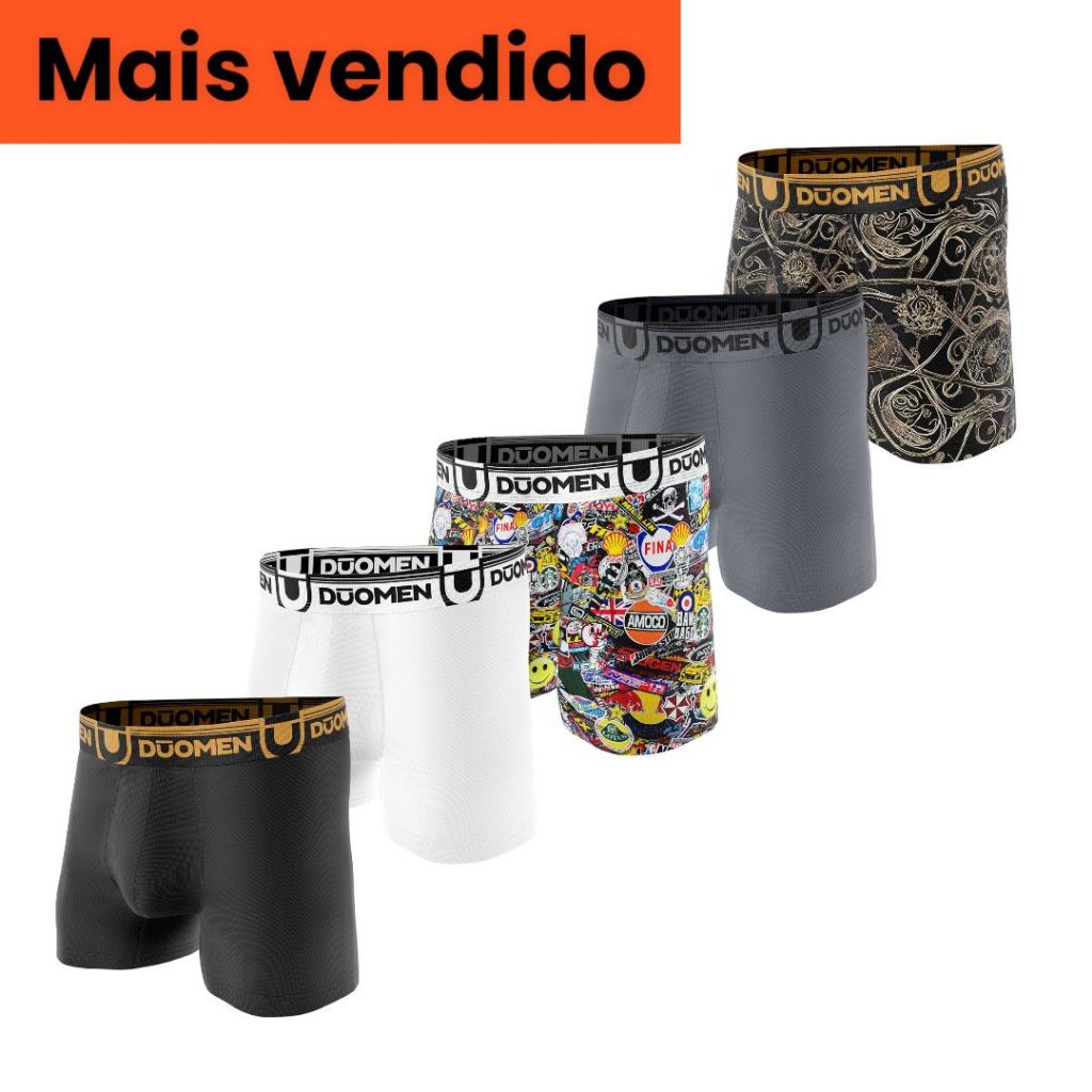 Kit Cuecas Box Boxer Masculino Adulto Original Shopee Brasil