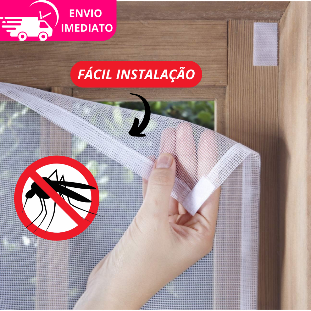 Tela Rede Mosqueteira Proteção de Mosquito 4 unidades Janela Basculante